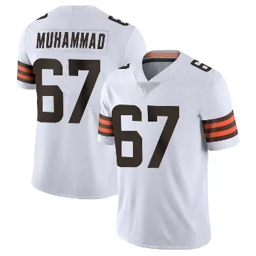 ＃67 Men's Jamil Muhammad White Limited Cleveland Browns Vapor Untouchable Jersey