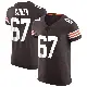 ＃67 Men's Javion Cohen Brown Elite Cleveland Browns Vapor Jersey