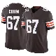 ＃67 Men's Javion Cohen Brown Limited Cleveland Browns Vapor F.U.S.E. Jersey