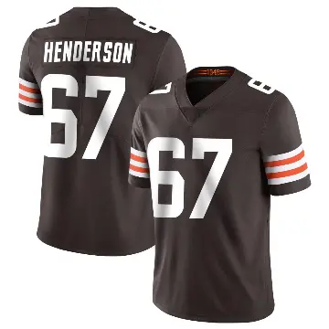 ＃67 Men's LaDarius Henderson Brown Limited Cleveland Browns Team Color Vapor Untouchable Jersey