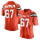 ＃67 Men's LaDarius Henderson Orange Game Cleveland Browns Alternate Jersey