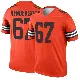 ＃67 Men's LaDarius Henderson Orange Legend Cleveland Browns Inverted Jersey