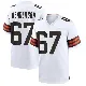 ＃67 Men's LaDarius Henderson White Game Cleveland Browns Jersey