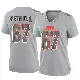 ＃67 Women's Ben Petrula Gray Game Cleveland Browns Atmosphere Fashion Jersey