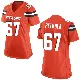 ＃67 Women's Ben Petrula Orange Game Cleveland Browns Alternate Jersey