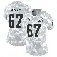 ＃67 Women's Jack Conley Arctic Camo Limited Cleveland Browns 2024 Salute to Service Jersey