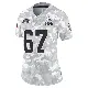 ＃67 Women's Jack Conley Arctic Camo Limited Cleveland Browns 2024 Salute to Service Jersey
