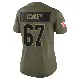 ＃67 Women's Jack Conley Olive Limited Cleveland Browns 2025 Salute to Service Jersey