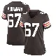 ＃67 Women's Jamil Muhammad Brown Game Cleveland Browns Team Color Jersey