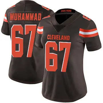 ＃67 Women's Jamil Muhammad Brown Limited Cleveland Browns Team Color Vapor Untouchable Jersey