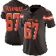 ＃67 Women's Jamil Muhammad Brown Limited Cleveland Browns Team Color Vapor Untouchable Jersey