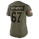 ＃67 Women's Jamil Muhammad Olive Limited Cleveland Browns 2025 Salute to Service Jersey