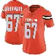 ＃67 Women's Jamil Muhammad Orange Limited Cleveland Browns Alternate Vapor Untouchable Jersey