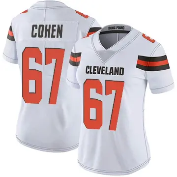 ＃67 Women's Javion Cohen White Limited Cleveland Browns Vapor Untouchable Jersey