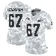 ＃67 Women's LaDarius Henderson Arctic Camo Limited Cleveland Browns 2024 Salute to Service Jersey