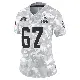 ＃67 Women's LaDarius Henderson Arctic Camo Limited Cleveland Browns 2024 Salute to Service Jersey