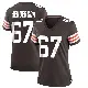 ＃67 Women's LaDarius Henderson Brown Game Cleveland Browns Team Color Jersey