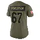 ＃67 Women's LaDarius Henderson Olive Limited Cleveland Browns 2025 Salute to Service Jersey