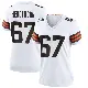 ＃67 Women's LaDarius Henderson White Game Cleveland Browns Jersey