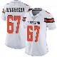 ＃67 Women's LaDarius Henderson White Limited Cleveland Browns Vapor Untouchable Jersey