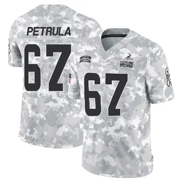 ＃67 Youth Ben Petrula Arctic Camo Limited Cleveland Browns 2024 Salute to Service Jersey
