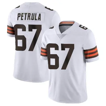 ＃67 Youth Ben Petrula White Limited Cleveland Browns Vapor Untouchable Jersey