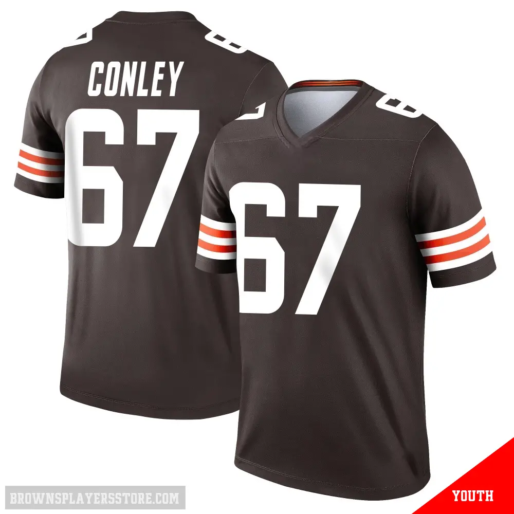 ＃67 Youth Jack Conley Brown Legend Cleveland Browns Jersey
