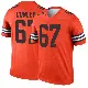 ＃67 Youth Jack Conley Orange Legend Cleveland Browns Inverted Jersey