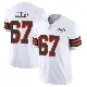 ＃67 Youth Jack Conley White Limited Cleveland Browns Vapor 1946 Collection Alternate Jersey