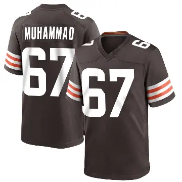 ＃67 Youth Jamil Muhammad Brown Game Cleveland Browns Team Color Jersey