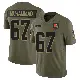 ＃67 Youth Jamil Muhammad Olive Limited Cleveland Browns 2025 Salute to Service Jersey