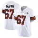 ＃67 Youth Jamil Muhammad White Limited Cleveland Browns Vapor 1946 Collection Alternate Jersey