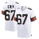 ＃67 Youth Javion Cohen White Game Cleveland Browns Jersey