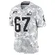 ＃67 Youth LaDarius Henderson Arctic Camo Limited Cleveland Browns 2024 Salute to Service Jersey