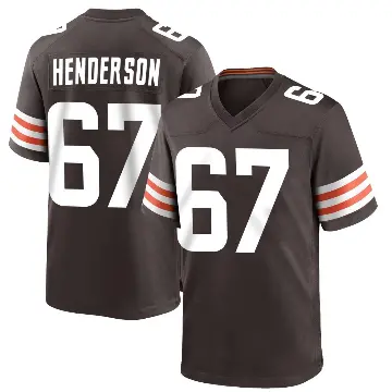 ＃67 Youth LaDarius Henderson Brown Game Cleveland Browns Team Color Jersey
