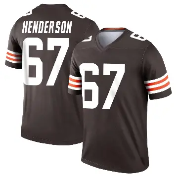 ＃67 Youth LaDarius Henderson Brown Legend Cleveland Browns Jersey