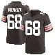 ＃68 Men's Cam Robinson Brown Game Cleveland Browns Team Color Jersey
