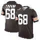＃68 Men's Cam Robinson Brown Legend Cleveland Browns Jersey