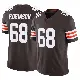 ＃68 Men's Cam Robinson Brown Limited Cleveland Browns Vapor F.U.S.E. Jersey