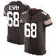 ＃68 Men's Coziah Izzard Brown Elite Cleveland Browns Vapor Jersey