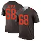 ＃68 Men's Coziah Izzard Brown Legend Cleveland Browns Alternate Jersey