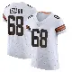 ＃68 Men's Coziah Izzard White Elite Cleveland Browns Vapor Jersey
