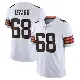＃68 Men's Coziah Izzard White Limited Cleveland Browns Vapor Untouchable Jersey