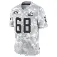＃68 Men's Jackson Barton Arctic Camo Limited Cleveland Browns 2024 Salute to Service Jersey