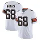 ＃68 Men's Jackson Barton White Limited Cleveland Browns Vapor Untouchable Jersey