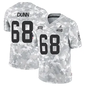 ＃68 Men's Michael Dunn Arctic Camo Limited Cleveland Browns 2024 Salute to Service Jersey