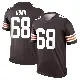 ＃68 Men's Michael Dunn Brown Legend Cleveland Browns Jersey