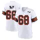 ＃68 Men's Michael Dunn White Game Cleveland Browns 1946 Collection Alternate Jersey