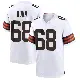 ＃68 Men's Michael Dunn White Game Cleveland Browns Jersey