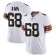 ＃68 Men's Michael Dunn White Limited Cleveland Browns Vapor Untouchable Jersey